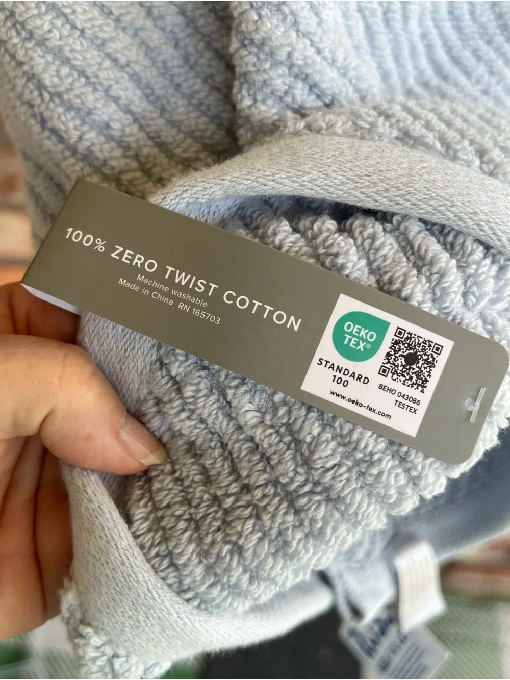Soho Light Blue Bath Towel - Soft Textured Weave